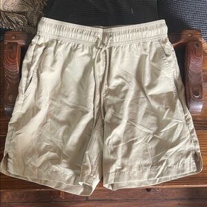 George Men's Khaki Swim Trunks with Drawstring